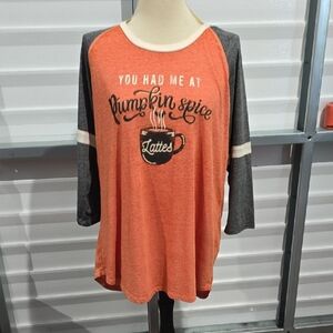 Sable Sky Orange and Gray‎ Tee